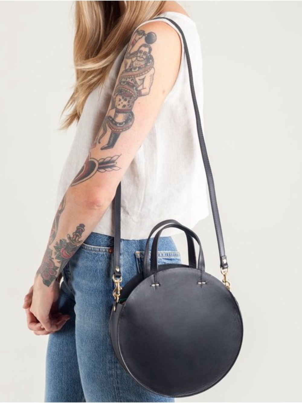 Clare V. Black Petit Alistair Crossbody Bag